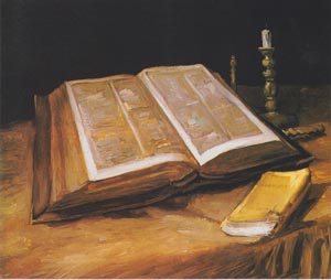 Stilleben mit Bibel von Van Gogh